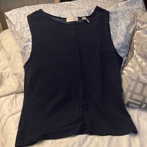 Lord & Taylor Deep Blue Sleeveless Top
